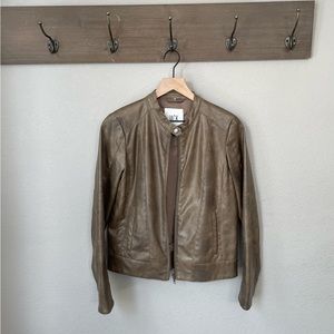 Jack Brown Faux Leather Jacket